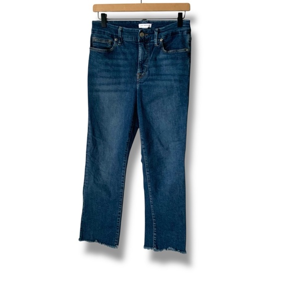 GOOD AMERICAN Cropped Jeans Indigo Blue Size 6 - Picture 2 of 16